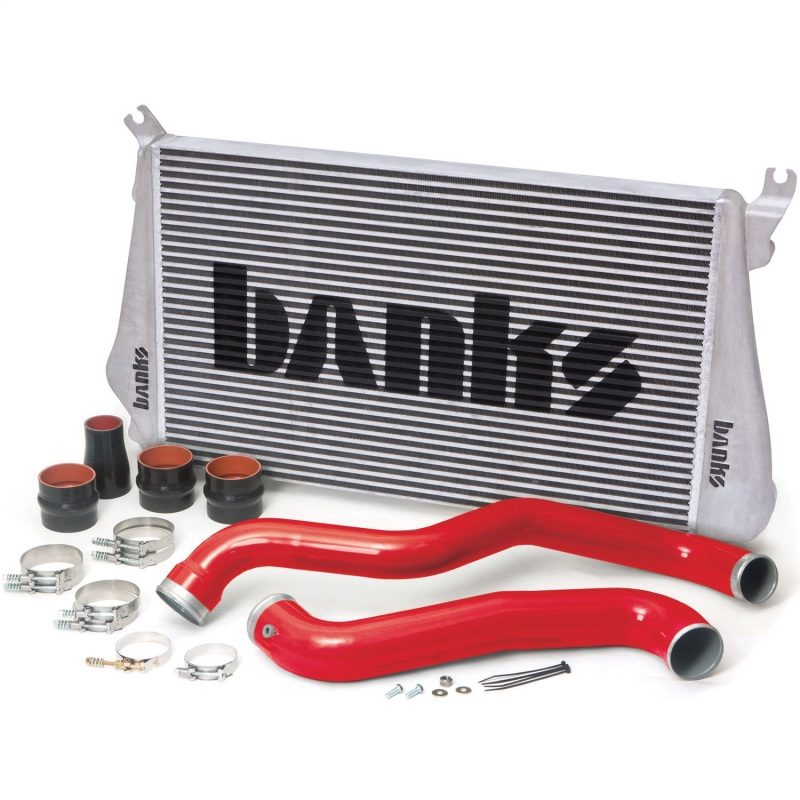 GMC 3500 Intercooler Kit - Banks Power - Techni-Cooler System - Red - `12-`16